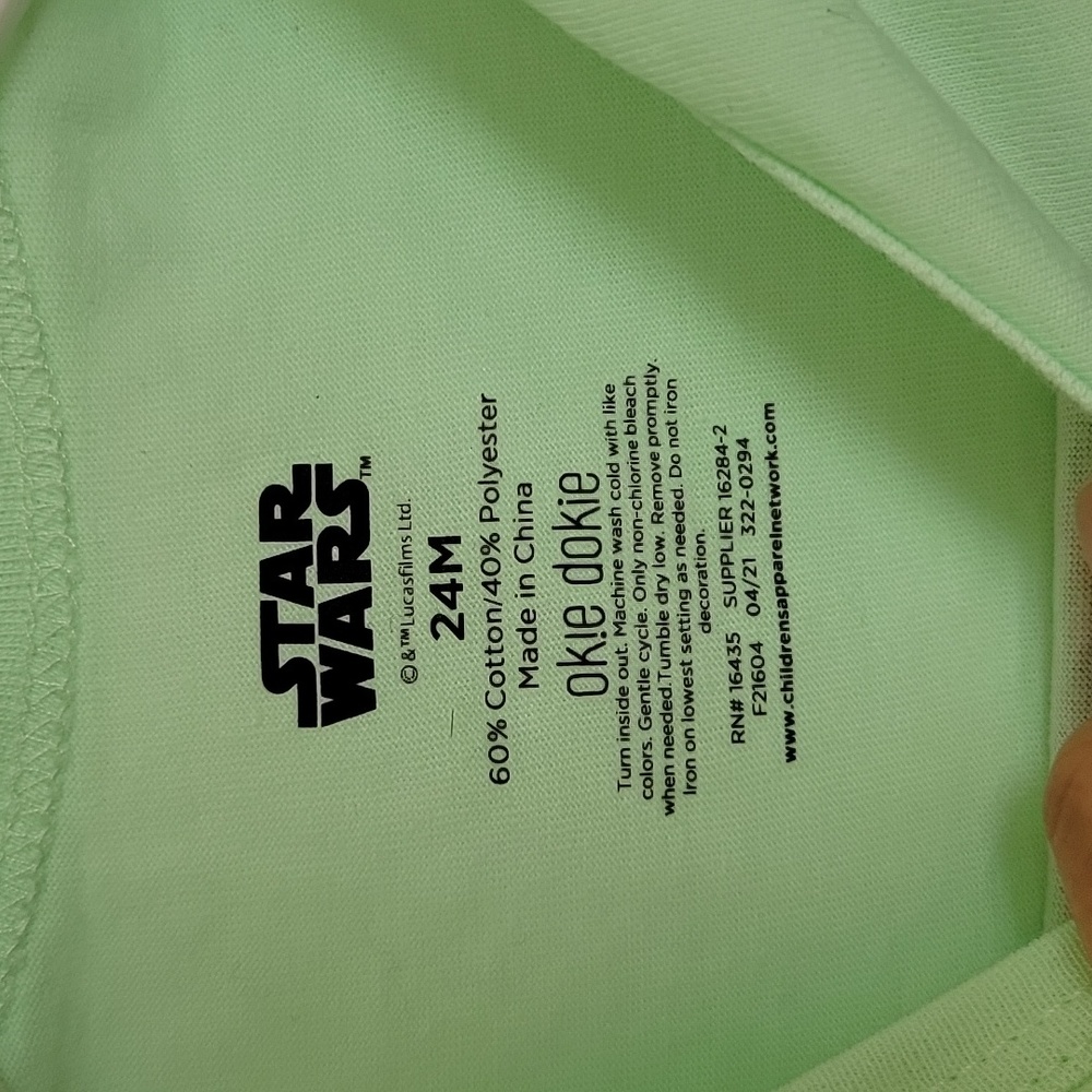 🎁NEW SET Okie Dokie Mandalorian Christmas Bodysuit. Ultraviolet Sun Protección - Picture 5 of 16